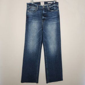Frame Denim Heritage Jeans Size 14 Le California Raw Hem Wide Leg